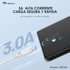 CDMX-Cable Tipo C A Tipo C cargador rápido CBC100 PARA IPHONE 15