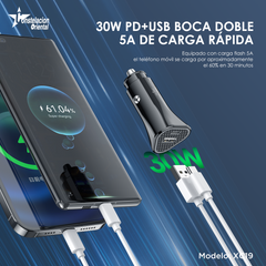 CDMX-Turbo Cargador De Coche 5A XC19