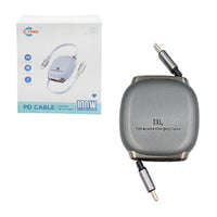 Cable cargador de carga rápida, 100w, extensible de 1mt, diseño compacto - c240w