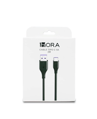 1HORA Cable De Carga USB-TIPO C 2metro 5A CAB269