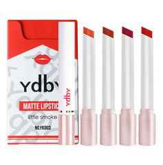 Set De 4 Labiales Tonos Tierra En Forma De Cigarrillo R018