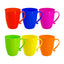 Taza de plástico con capacidad de 450ml, diseño relieve de hoja, variedad - E6723