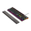 Teclado mecánico con iluminación rgb, base ajustable y reposamuñecas - TC.17.P