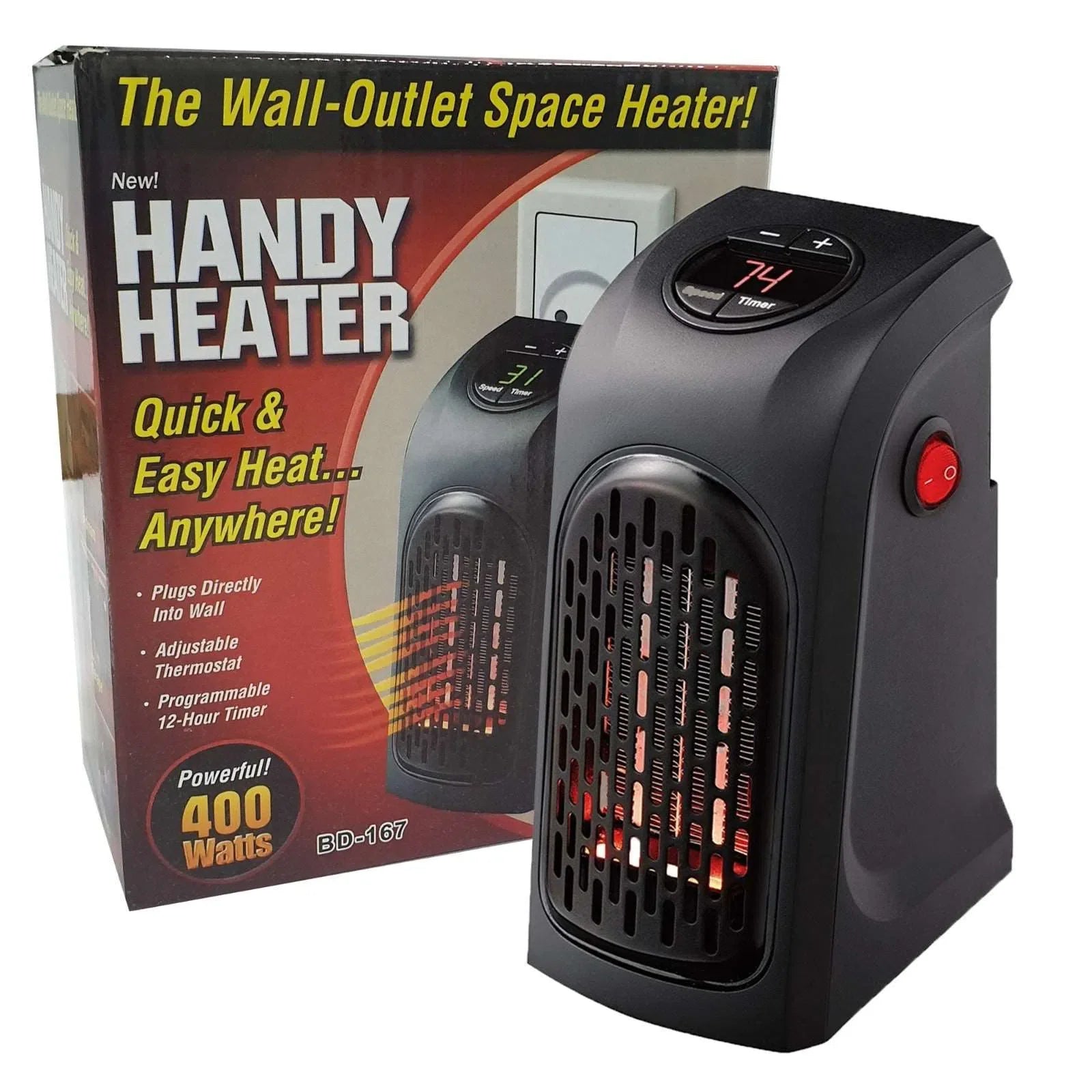 Calentador Eléctrico Portátil HANDY HEATER QF-606 – Mishop