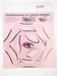 Plantilla de sombra de ojos multifuncional, plantilla de maquillaje de ojos, herramienta de maquillaje de tarjeta de delineador de ojos transparente