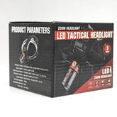 LAMPARA TACTICA LED ZOOM HEADLIGHT LJK DT-808-539