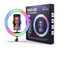 Aro de luz rgb 26cm con soporte para celular - MJ26 - Mishop Mexico