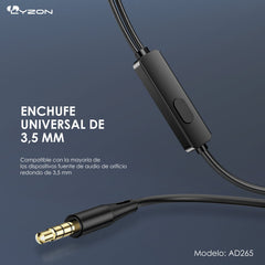 Audifono 3.5MM AD265 - Mishop Mexico