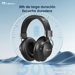 Audífono De Diadema Bluetooth BT-V60 LYZON
