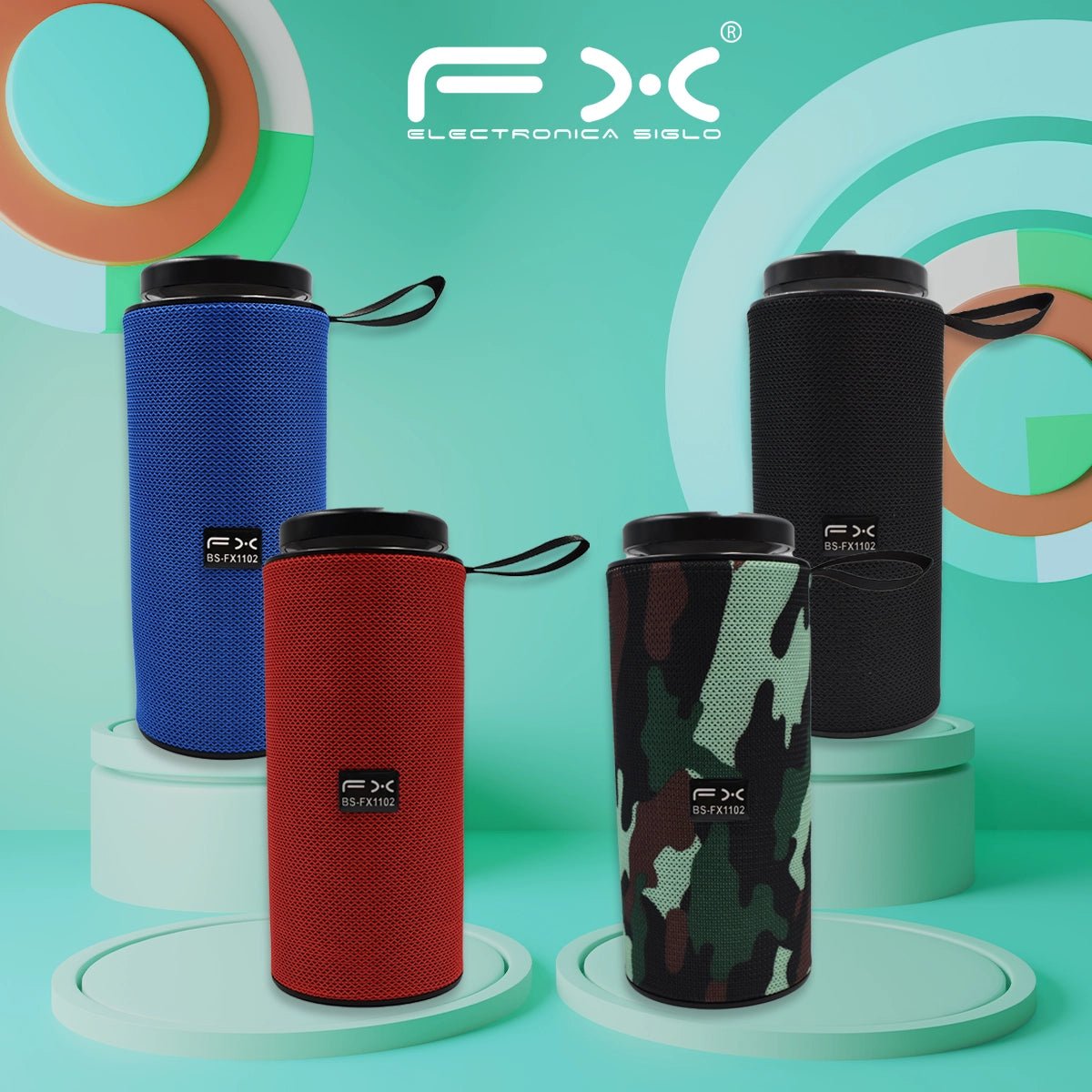 Bocina estilo tubo bluetooth - BS - FX1102 - Mishop Mexico