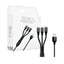 Cable 1hora 3 en 1, usb a tipo c, v8 y lightning para carga y transferencia de datos - cab259 - Mishop Mexico