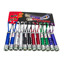 LLAVERO DE LÁSER Y LINTERNA DE PILAS