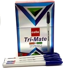 Caja de Boligrafos sencillo color azul Cont. 80pz - KDY-34