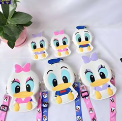 Bolsita de silicona diseño de pato donald & Daisy duck - KM-G04