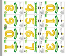 Globo de película de aluminio de 40 pulgadas - 34809-88