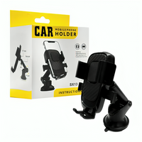 Soporte multifuncional para celular, ajustable con ventosa y giro 360 para coche