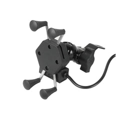 Soporte metálico ajustable a manubrio QX-20