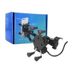Soporte metálico ajustable a manubrio QX-20