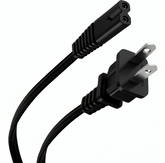 Cable bifasico en color negro de 1.50m wi.63