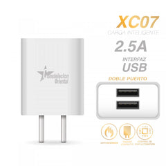 CUBO DUAL USB 2.5 A CONSTELACION ORIENTAL XC07