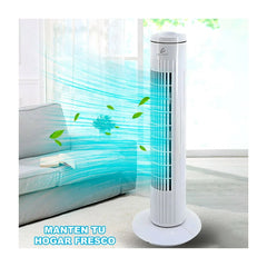 Ventilador ele - gate tipo torre de 29 pulgadas con giro de 90°, 3 velocidades y consumo de 50 watts / clr.61 - Mishop Mexico