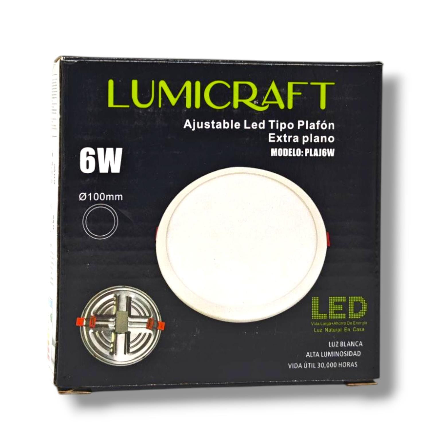 AJUSTABLE LED TIPO PLAFÓN 6 W 100mm