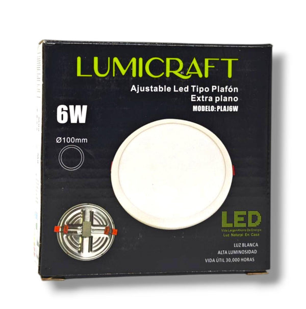 AJUSTABLE LED TIPO PLAFÓN 6 W 100mm
