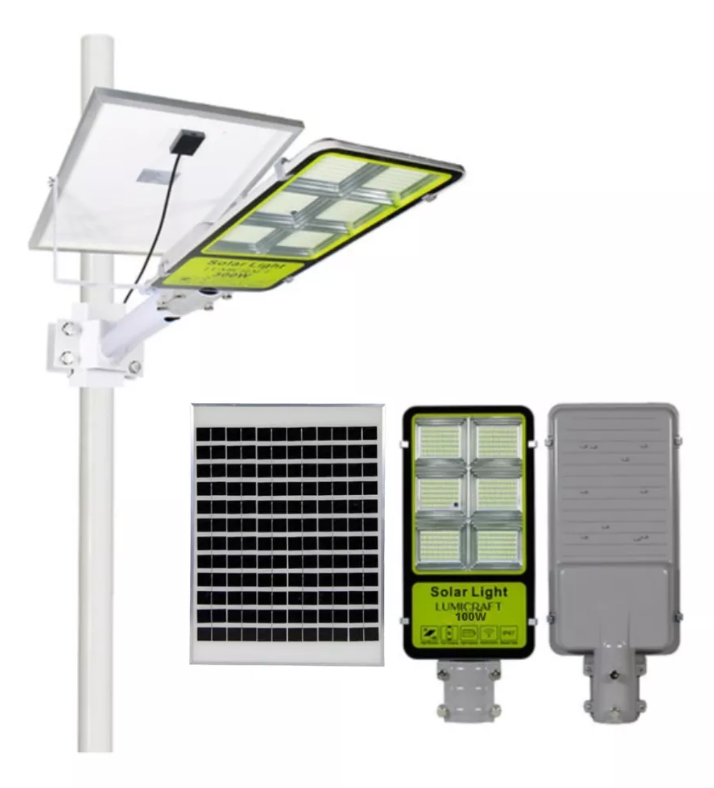 Suburbana Solar Led 100w Con Panel Solar Imagen principal del producto