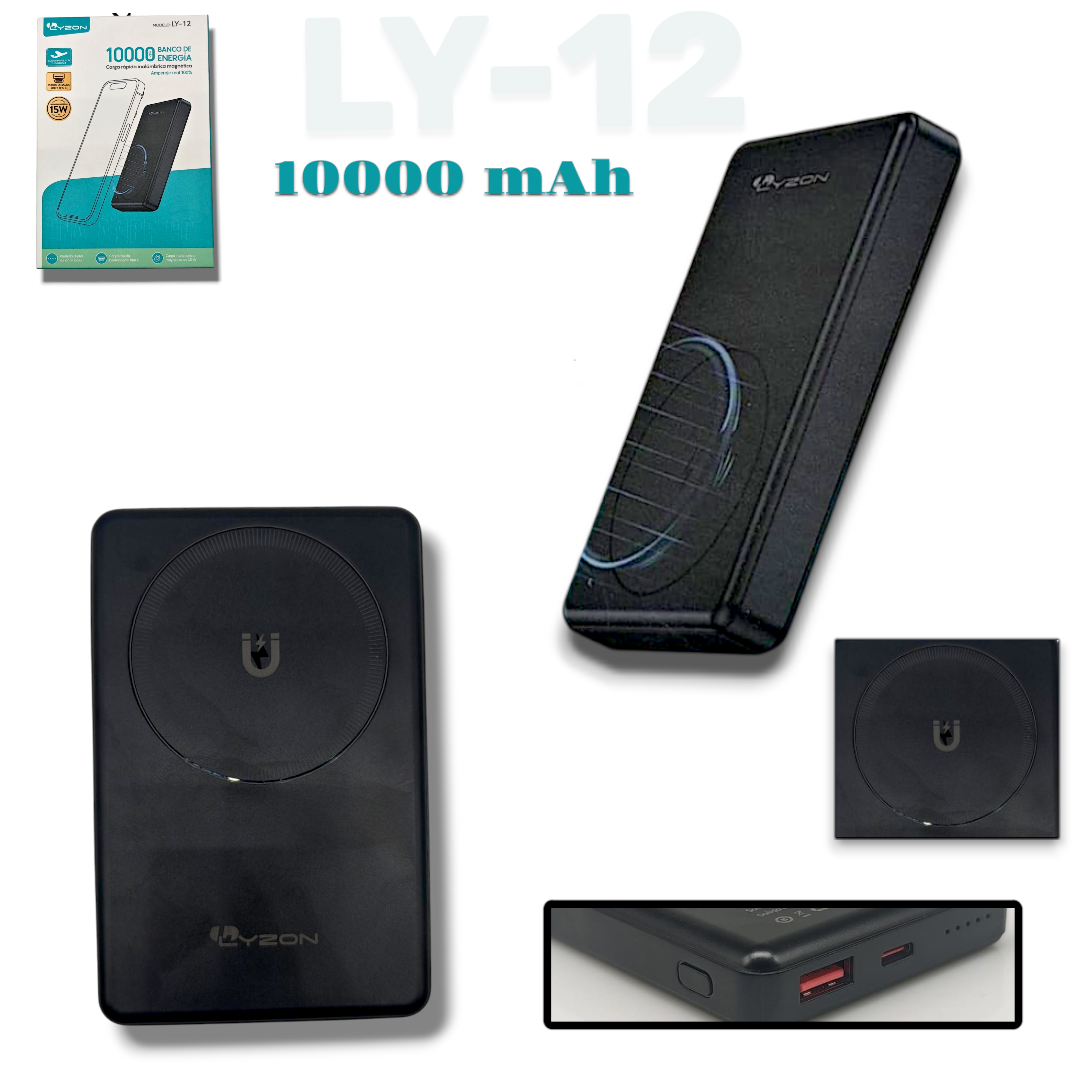 POWER BANK CARGA MAGNETICA LY-12