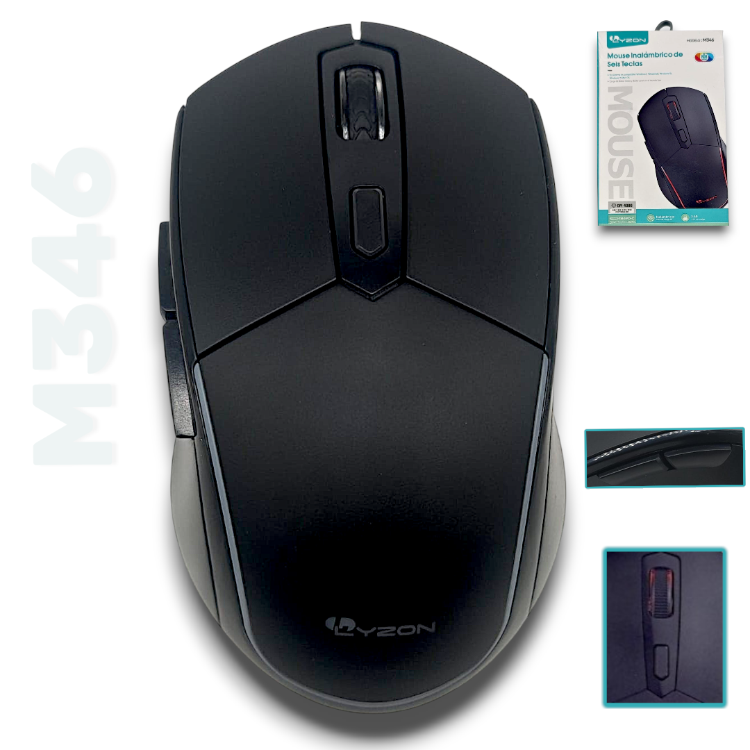 MOUSE INALAMBRICO LED LYZON M346 Imagen principal del producto