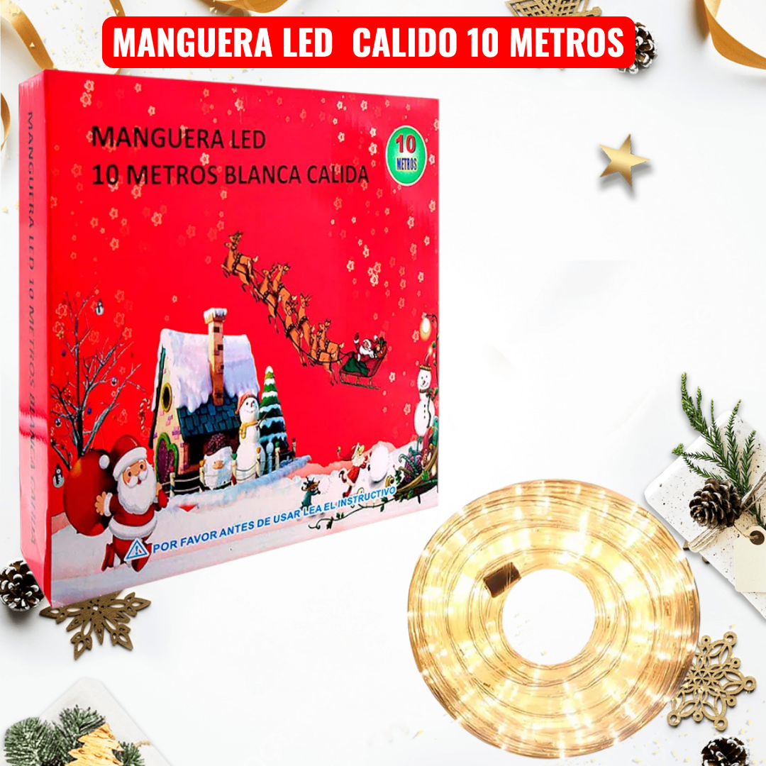 MANGUERA LED CALIDO DE 10 METROS Imagen principal del producto