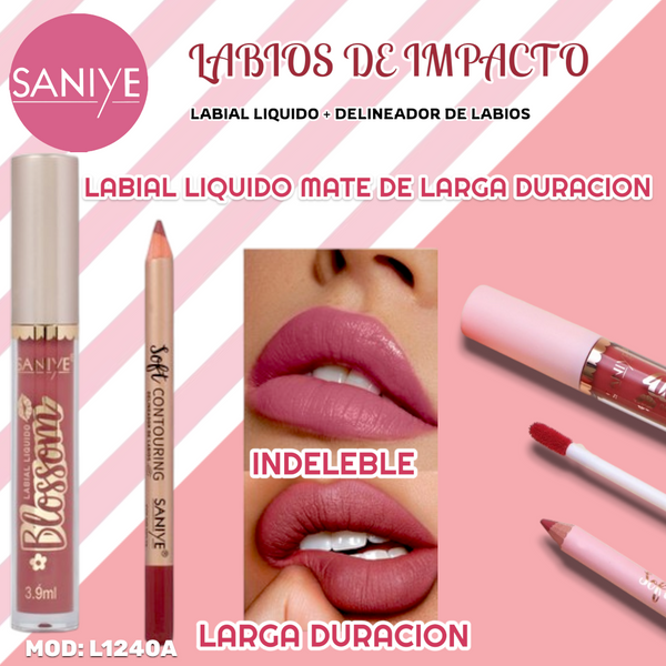 DUO LABIAL + DELINEADOR DE LABIOS SANIYE