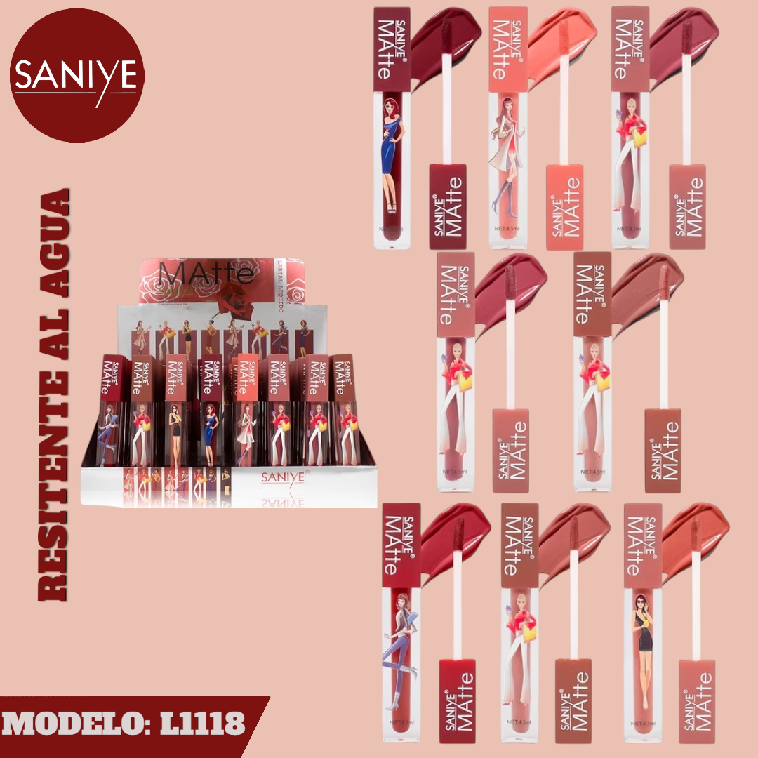 LABIAL LIQUIDO MATE SANIYE Imagen secundaria del producto