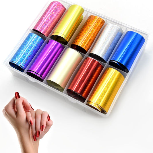 Papel Foil Mate Y Brillantes De Colores B108