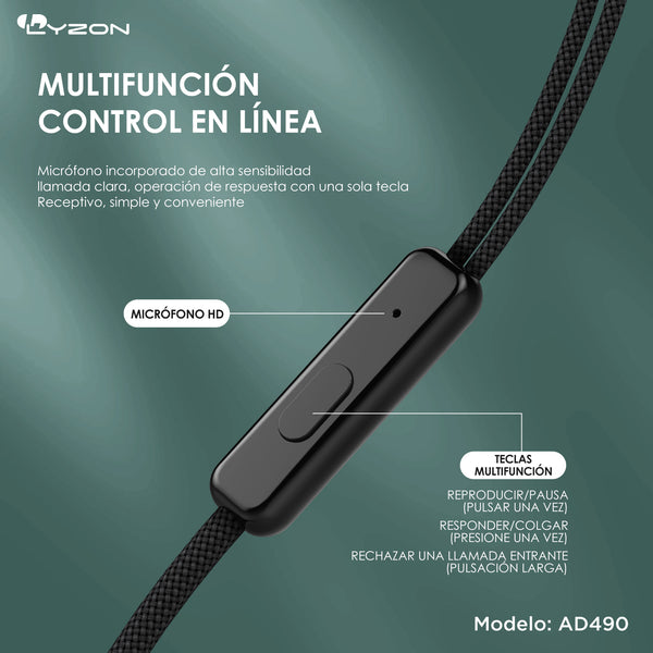 Audífonos con Calidad Estéreo AD490