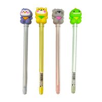 1pza pluma de tinta negra con figura en forma de animales con pañoleta, variedad de diseños - kk - 7449 - Mishop Mexico