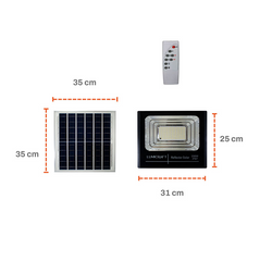 Caja Reflector Led con Panel Solar SJB200W 12pz