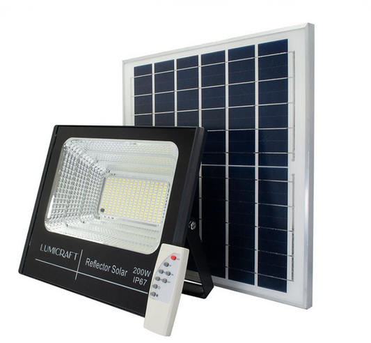 Caja Reflector Led con Panel Solar SJB200W 12pz