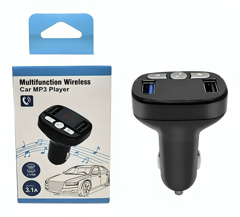 Transmisor Fm Coche Receptor Audio Estéreo Bluetooth Cz-1402 Imagen principal del producto