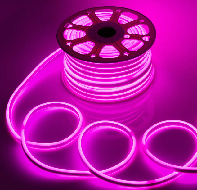 Caja 4pz Tira Led Neon Rosa 2835P127V. Imagen secundaria del producto