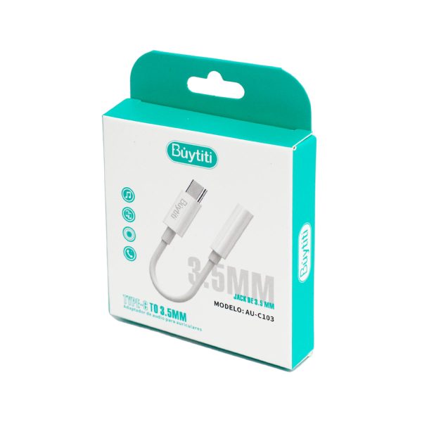 Adaptador Para Audio De Entrada Tipo C a Plug 3.5 mm BUYTITI AU-C103 Imagen principal del producto