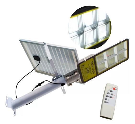 Caja Lampara Suburbana Solar SJD300W 6pz