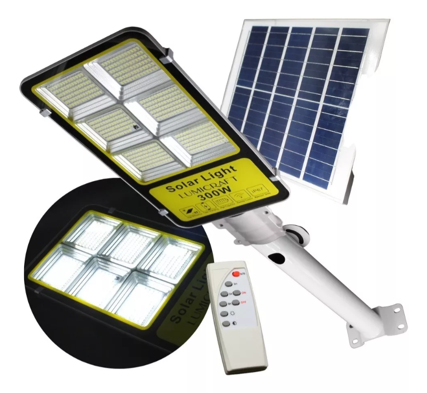 Caja 6pz Lampara Suburbana Solar SJD300W Imagen secundaria del producto