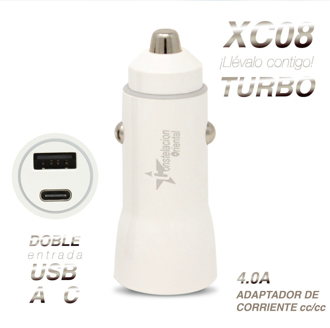 CDMX-Adaptador de Corriente para Auto XC08 Imagen secundaria del producto