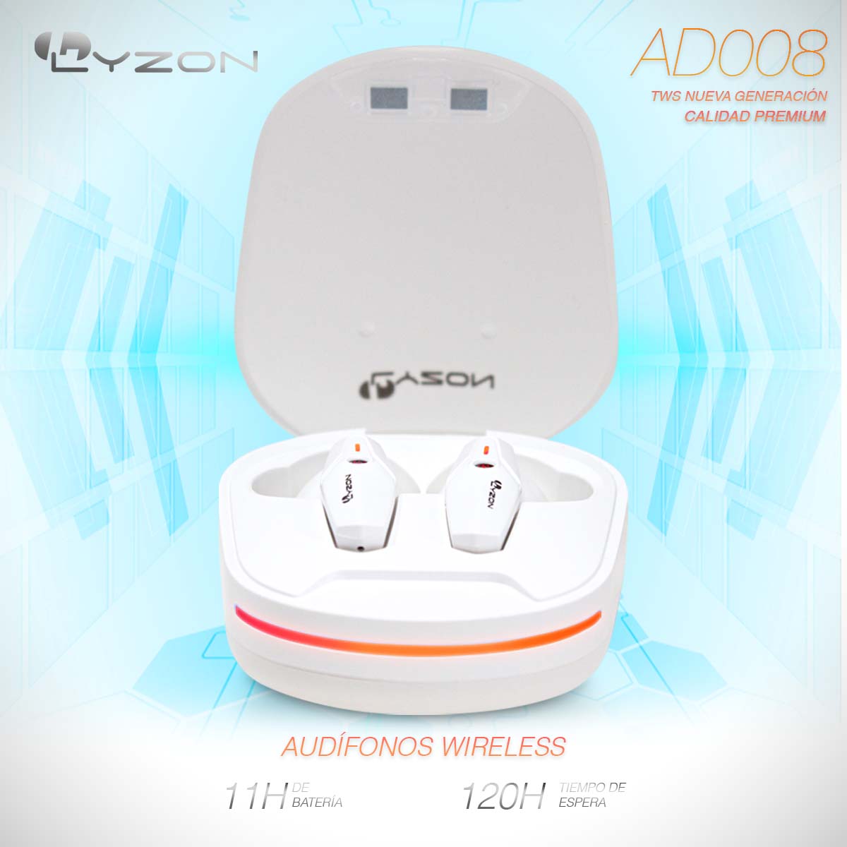 Audífonos bluetooth AD008 Imagen secundaria del producto
