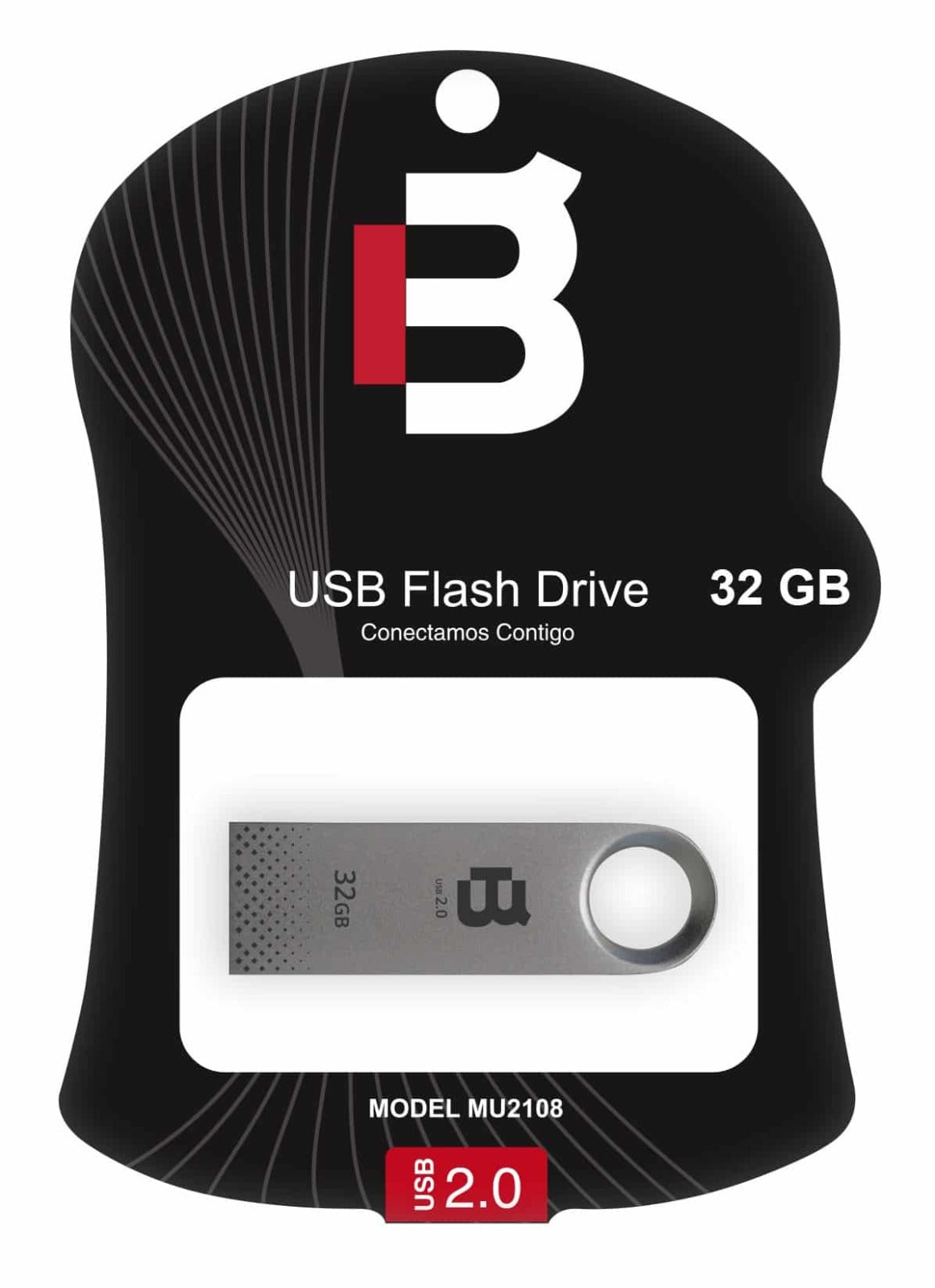 Memoria 32GB USB BLACK PLATA