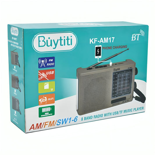 Bocina/Radio Solar BUYTITI AM/FM KF-AM17