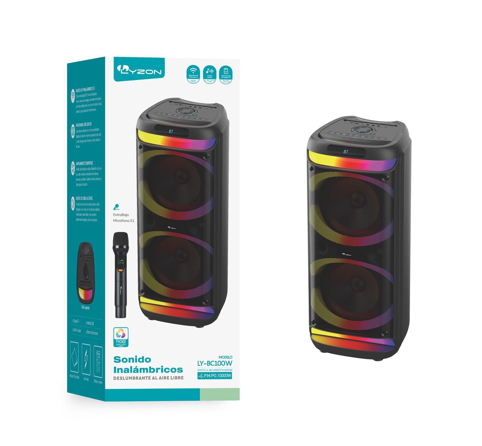 Bocina Bluetooth BC100W DE 1000W Imagen principal del producto