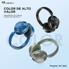 Audífono De Diadema Bluetooth BT-260