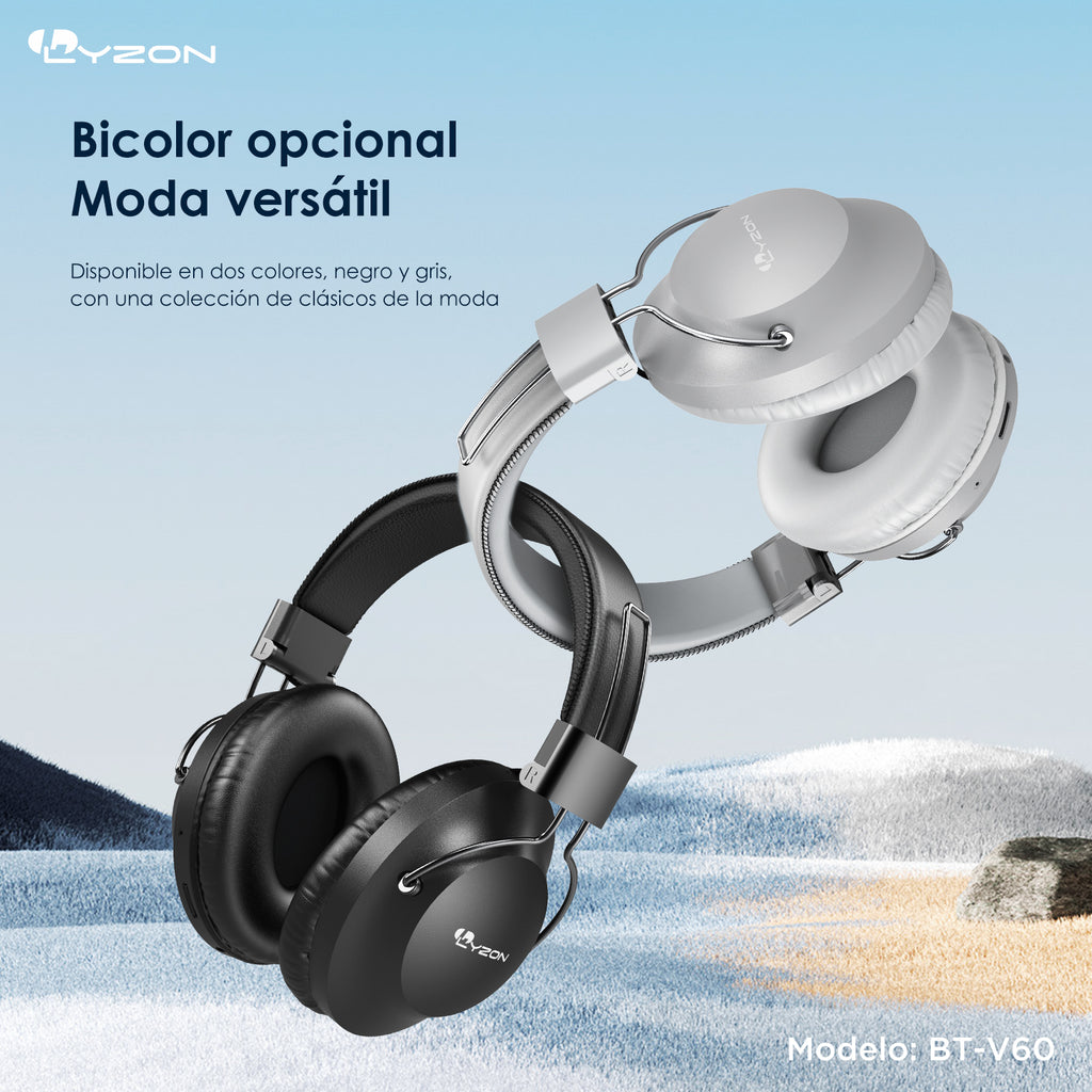 Audífono De Diadema Bluetooth BT-V60 LYZON